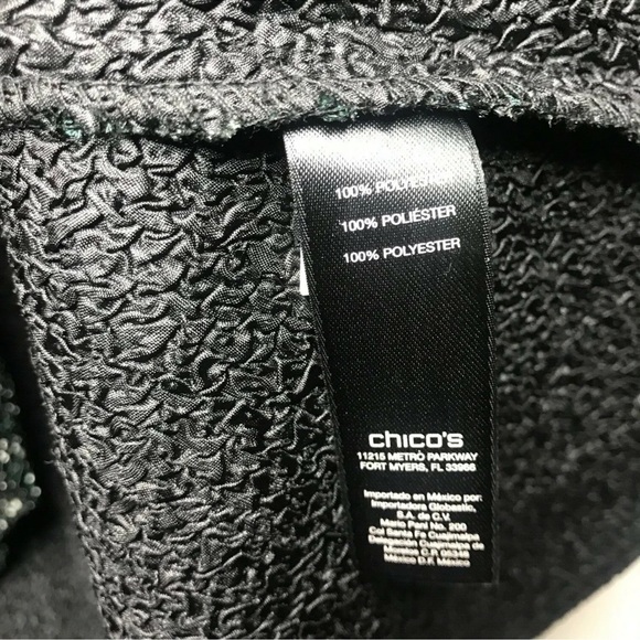 Chico's Travelers Collection Crushed Open Front Jacket - Picture 8 of 8